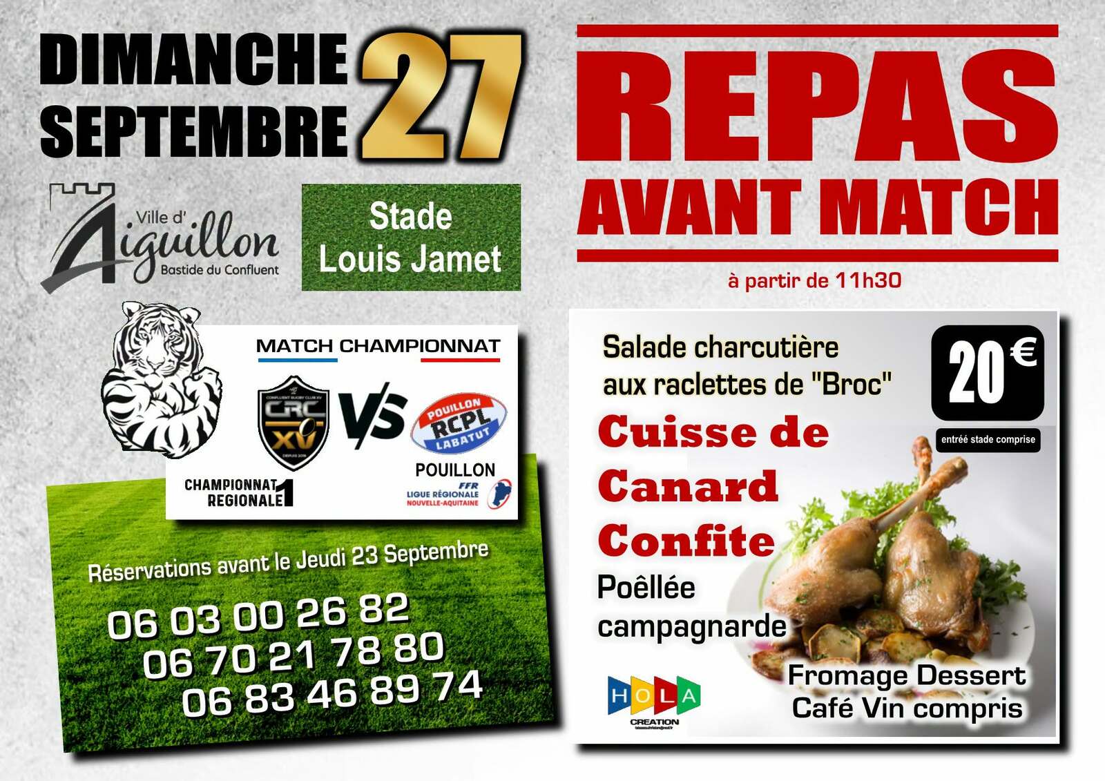 REPAS DU RUGBY 27.09.2026