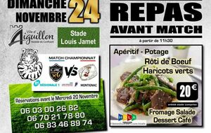 REPAS DU RUGBY 24 / 11 / 2024