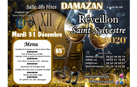 LE REVEILLON DU NOUVEL AN A DAMAZAN EST ANNULE