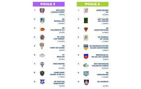 LES POULES DE PRE FEDERALE SONT PARUES