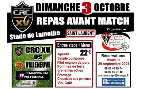 REPAS DE L'AMICALE DES ANCIENS