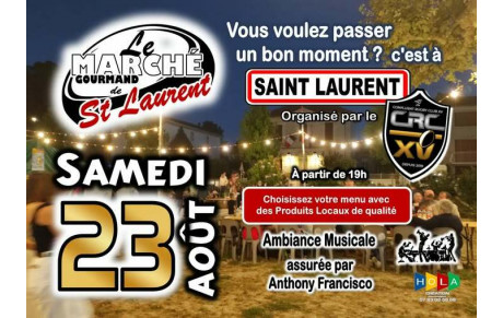 MARCHE NOCTURNE A SAINT LAURENT