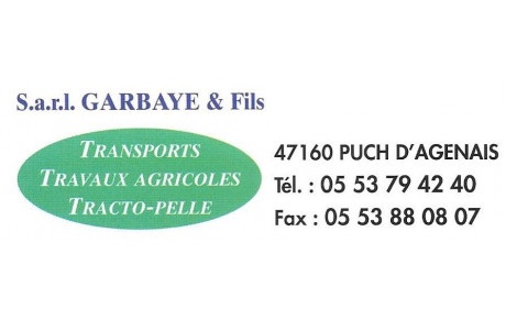 GARBAYE TRANSPORTS TRAVAUX