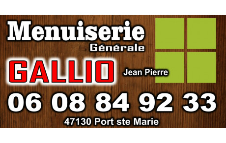 MENUISERIE GALLIO