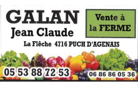 GALAN VENTE A LA FERME